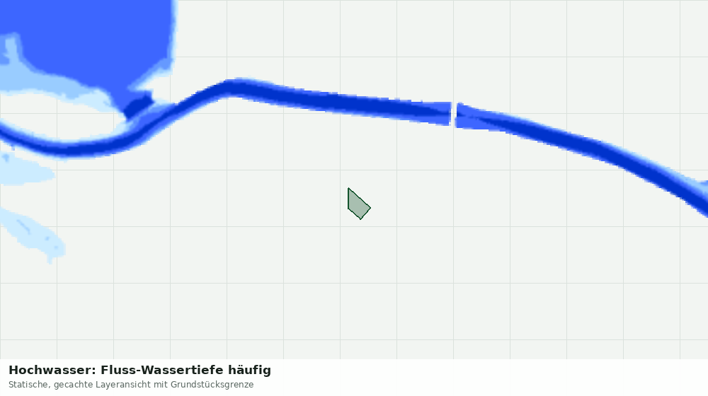 Statische Kartenansicht: Hochwasser: Fluss-Wassertiefe häufig