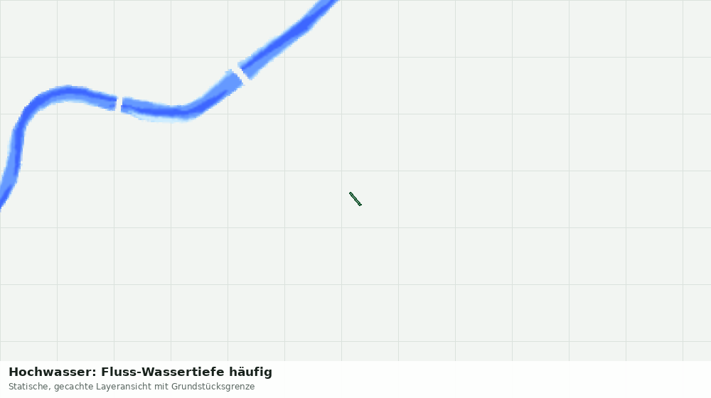 Statische Kartenansicht: Hochwasser: Fluss-Wassertiefe häufig