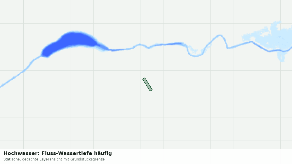 Statische Kartenansicht: Hochwasser: Fluss-Wassertiefe häufig