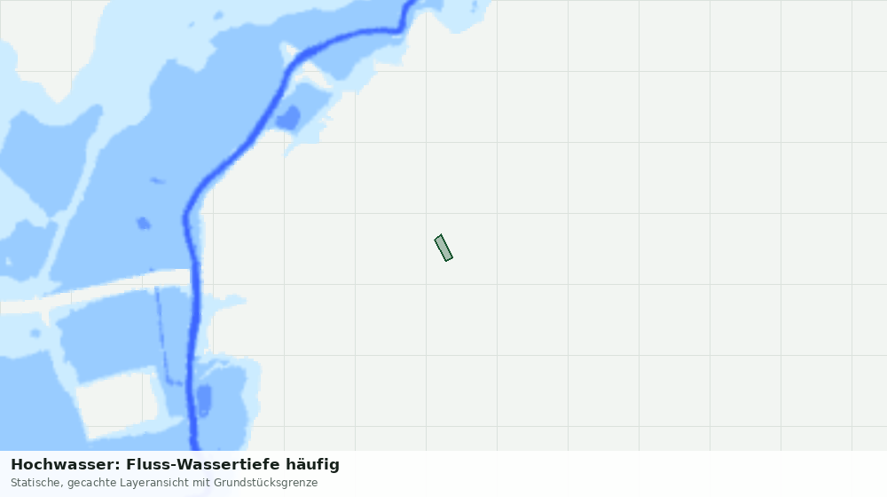 Statische Kartenansicht: Hochwasser: Fluss-Wassertiefe häufig
