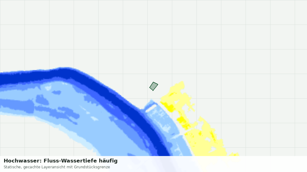 Statische Kartenansicht: Hochwasser: Fluss-Wassertiefe häufig