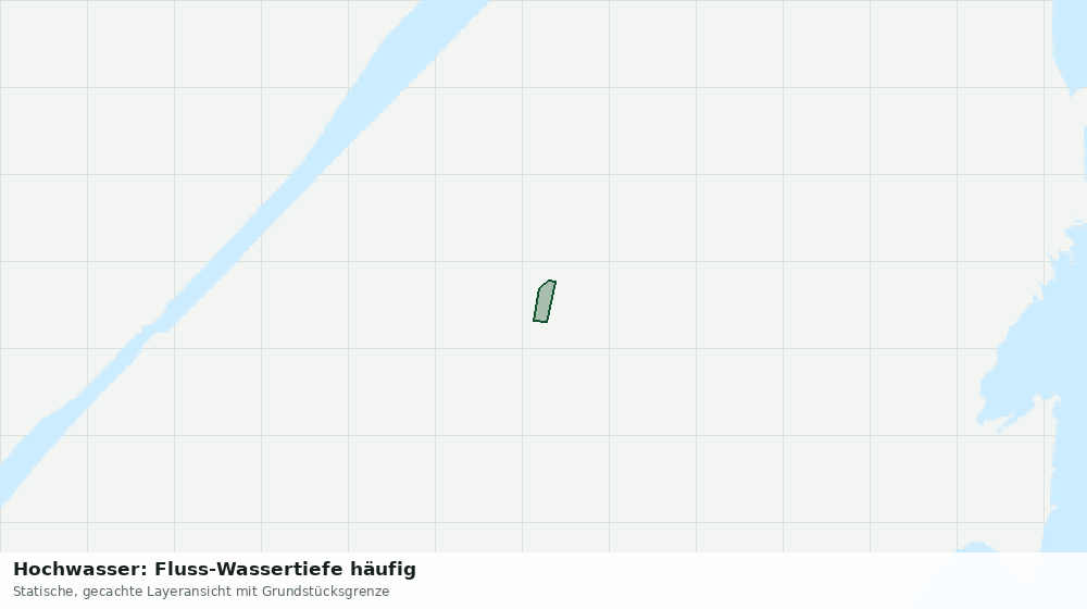 Statische Kartenansicht: Hochwasser: Fluss-Wassertiefe häufig