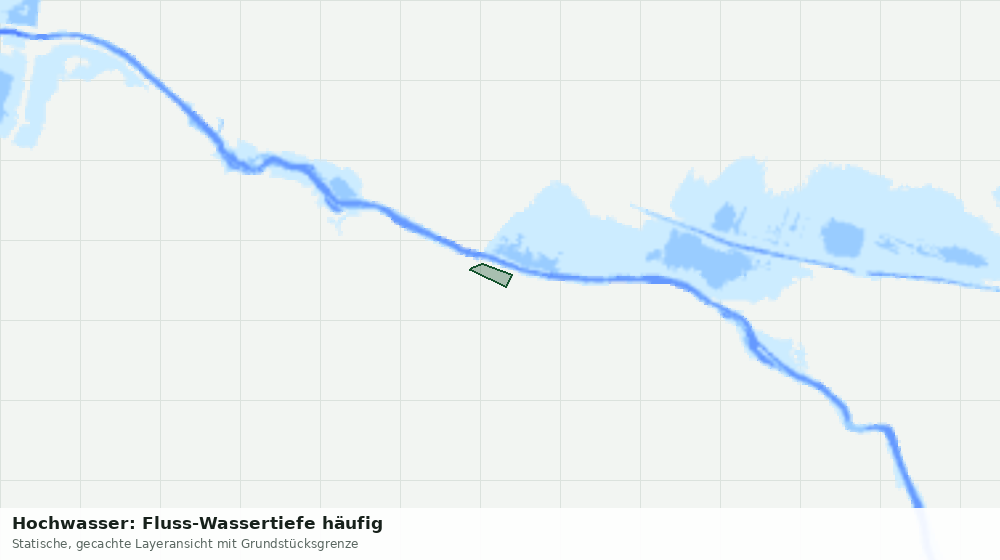 Statische Kartenansicht: Hochwasser: Fluss-Wassertiefe häufig