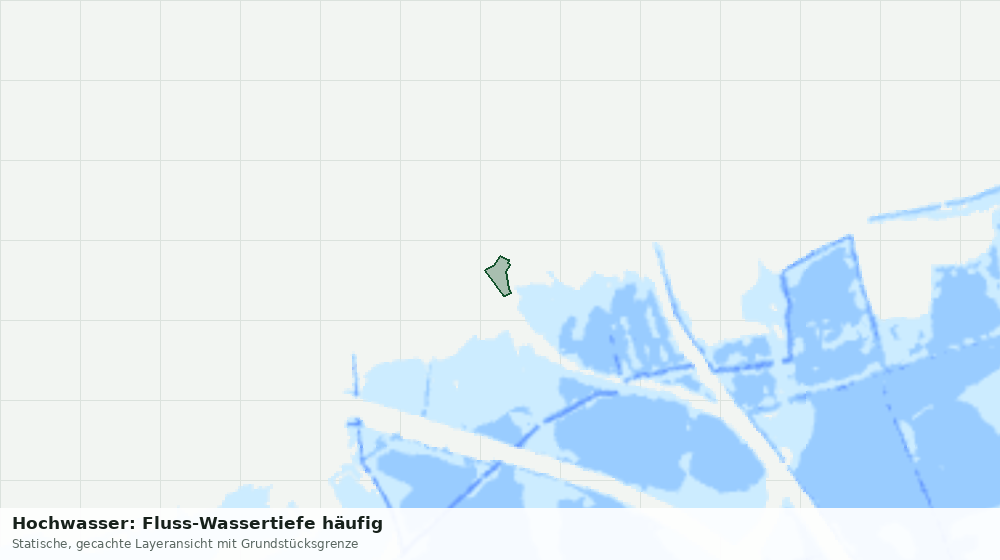 Statische Kartenansicht: Hochwasser: Fluss-Wassertiefe häufig