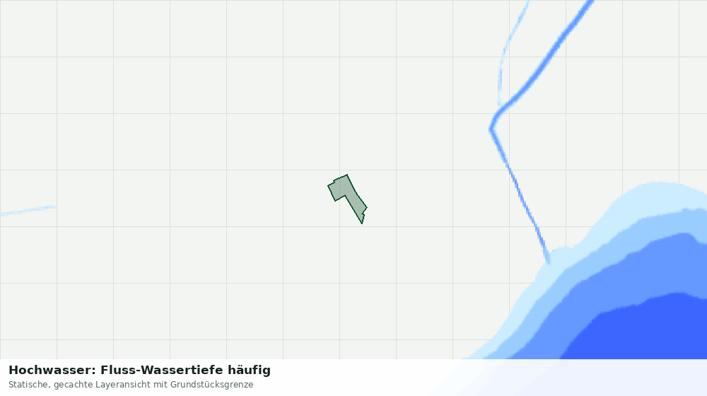 Statische Kartenansicht: Hochwasser: Fluss-Wassertiefe häufig