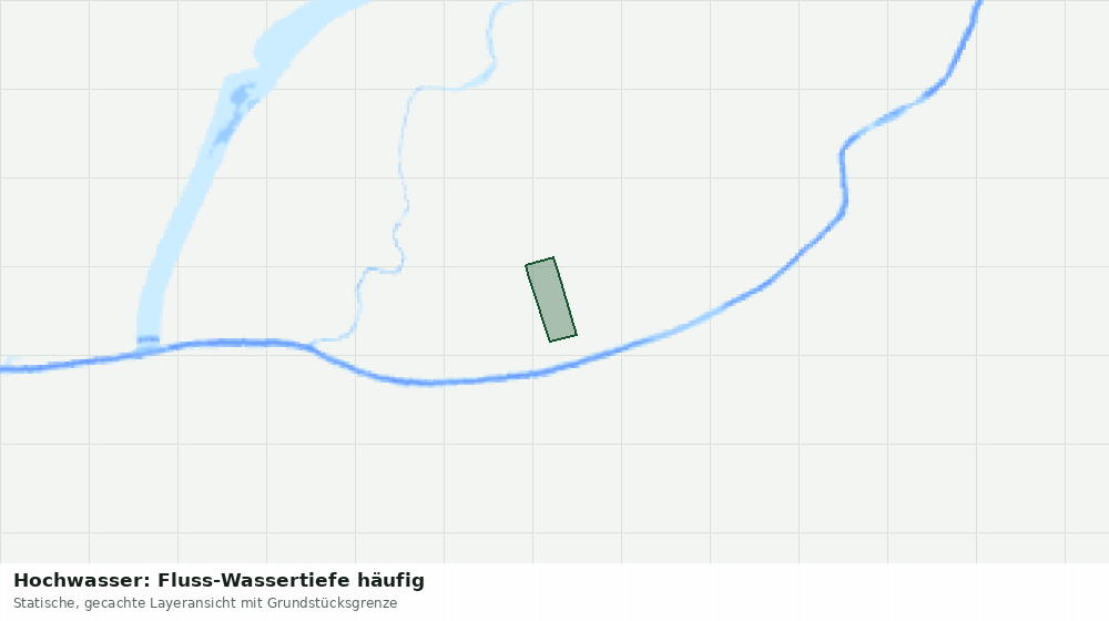 Statische Kartenansicht: Hochwasser: Fluss-Wassertiefe häufig
