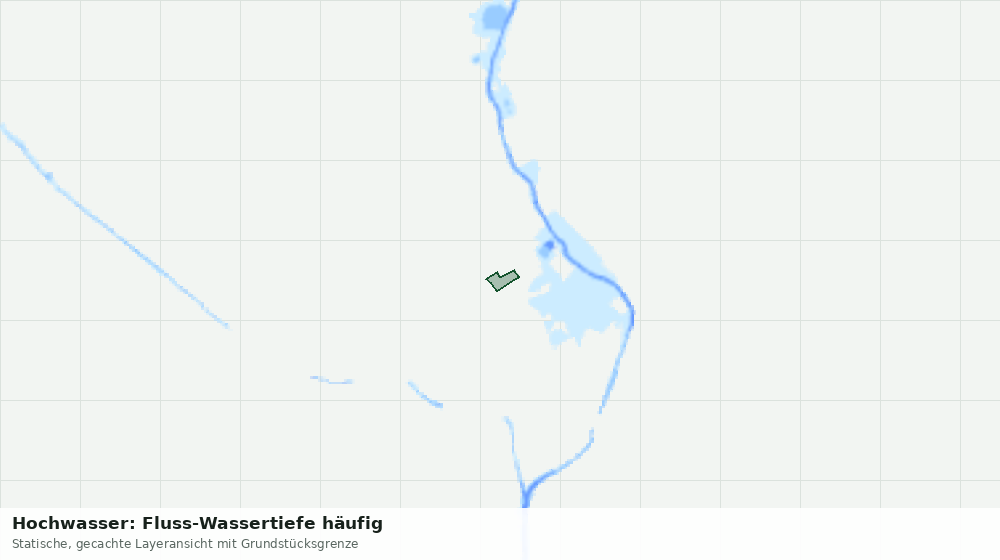 Statische Kartenansicht: Hochwasser: Fluss-Wassertiefe häufig