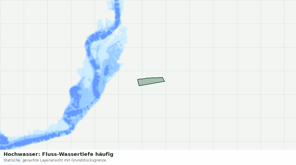 Statische Kartenansicht: Hochwasser: Fluss-Wassertiefe häufig