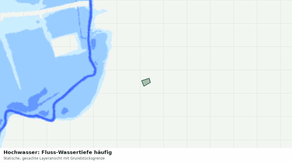 Statische Kartenansicht: Hochwasser: Fluss-Wassertiefe häufig