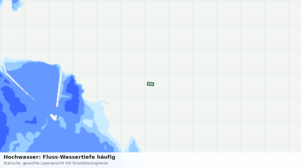 Statische Kartenansicht: Hochwasser: Fluss-Wassertiefe häufig