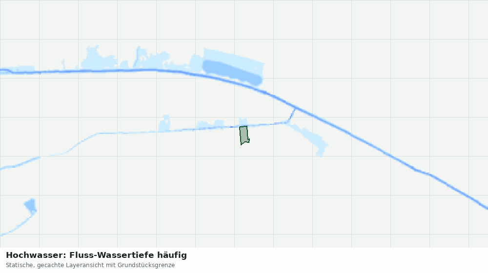 Statische Kartenansicht: Hochwasser: Fluss-Wassertiefe häufig