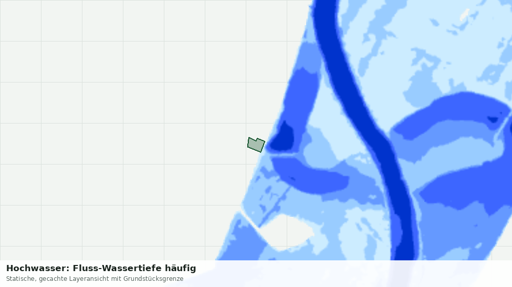 Statische Kartenansicht: Hochwasser: Fluss-Wassertiefe häufig