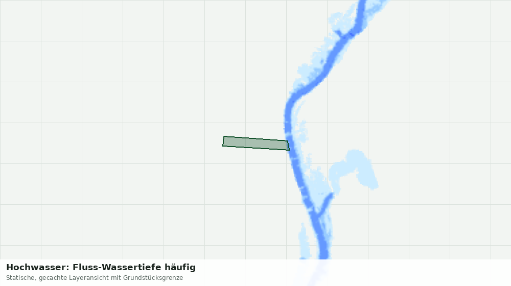 Statische Kartenansicht: Hochwasser: Fluss-Wassertiefe häufig