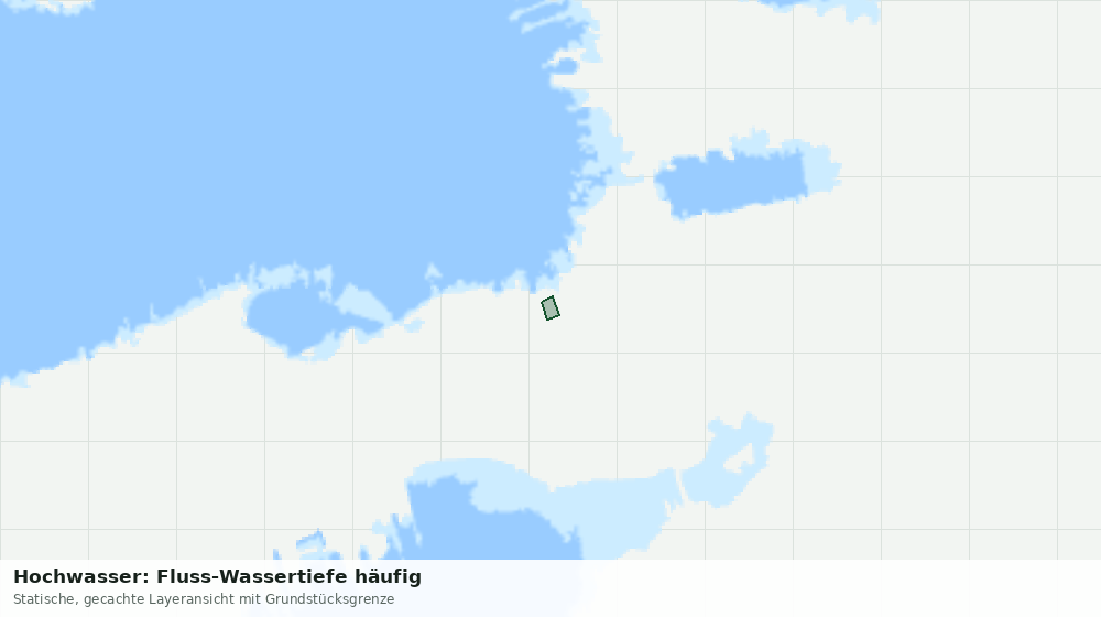 Statische Kartenansicht: Hochwasser: Fluss-Wassertiefe häufig