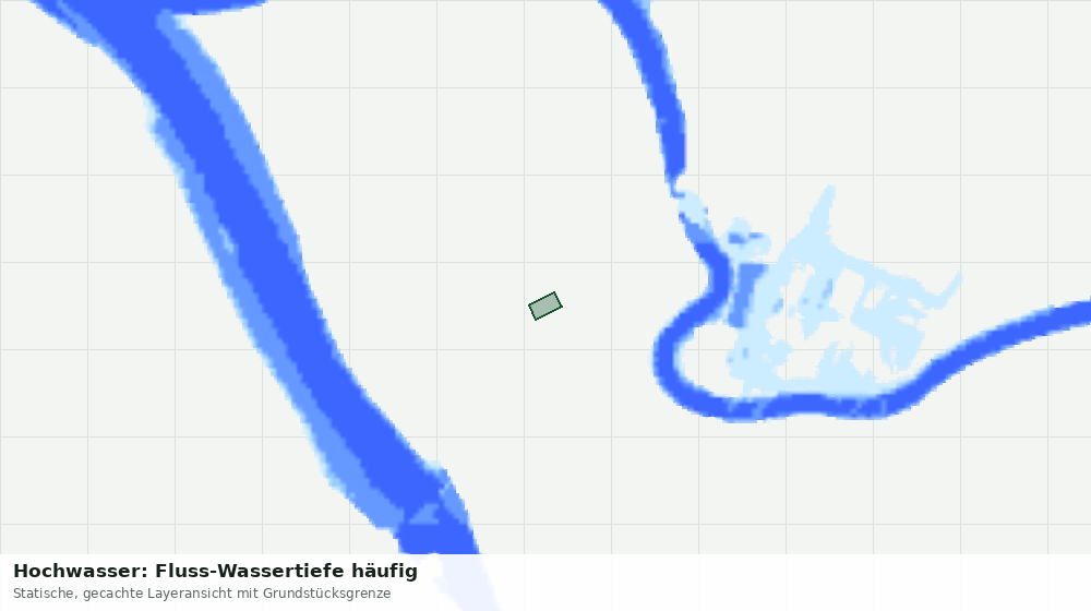 Statische Kartenansicht: Hochwasser: Fluss-Wassertiefe häufig