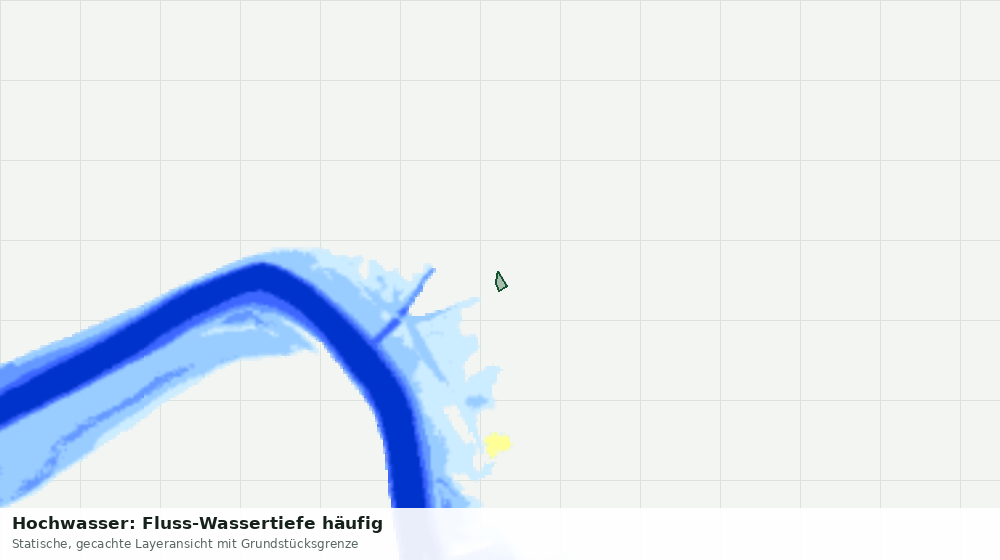 Statische Kartenansicht: Hochwasser: Fluss-Wassertiefe häufig