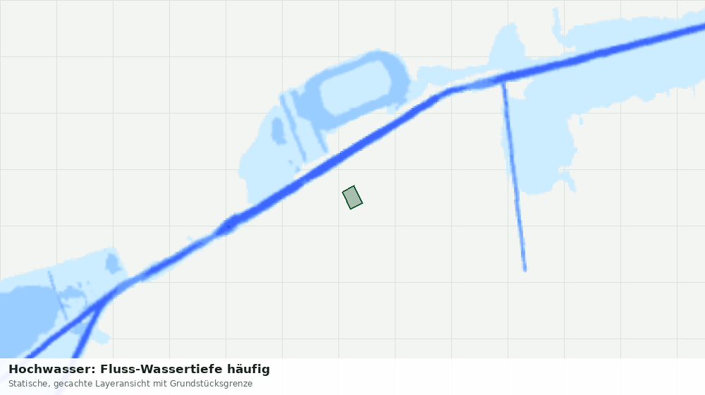Statische Kartenansicht: Hochwasser: Fluss-Wassertiefe häufig