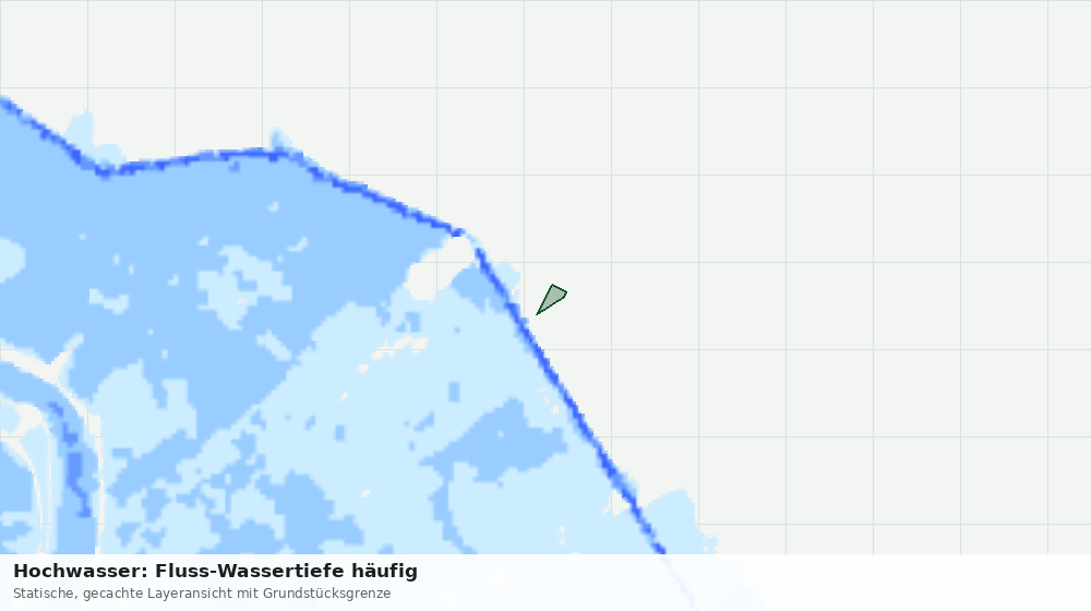 Statische Kartenansicht: Hochwasser: Fluss-Wassertiefe häufig