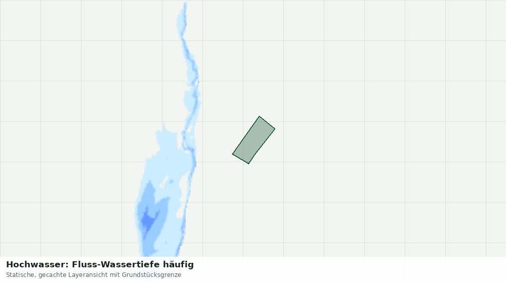 Statische Kartenansicht: Hochwasser: Fluss-Wassertiefe häufig