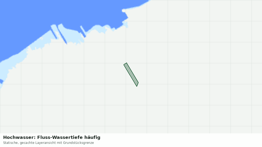 Statische Kartenansicht: Hochwasser: Fluss-Wassertiefe häufig