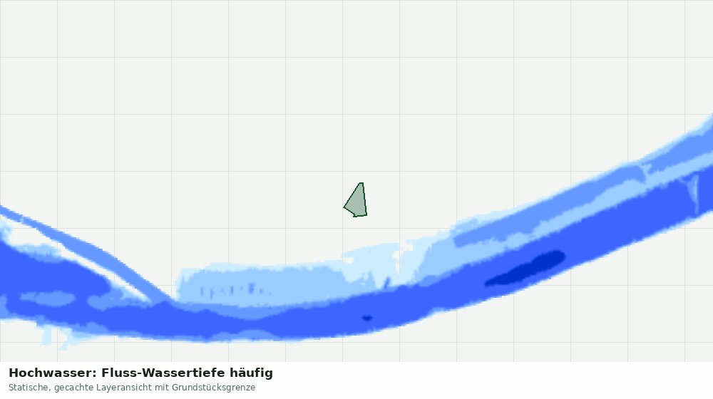 Statische Kartenansicht: Hochwasser: Fluss-Wassertiefe häufig