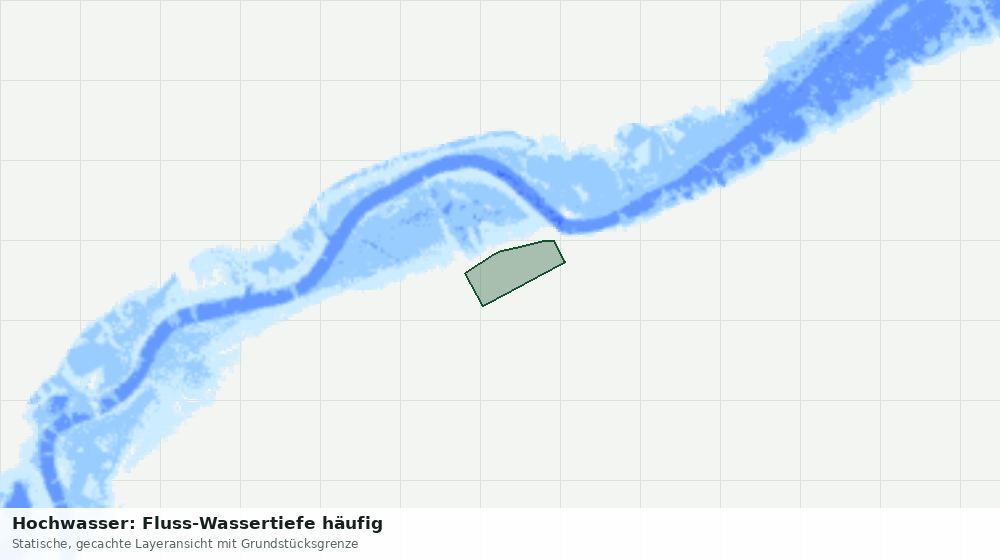 Statische Kartenansicht: Hochwasser: Fluss-Wassertiefe häufig