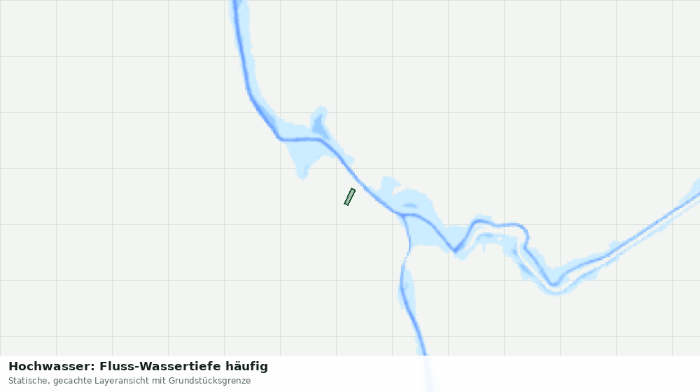 Statische Kartenansicht: Hochwasser: Fluss-Wassertiefe häufig