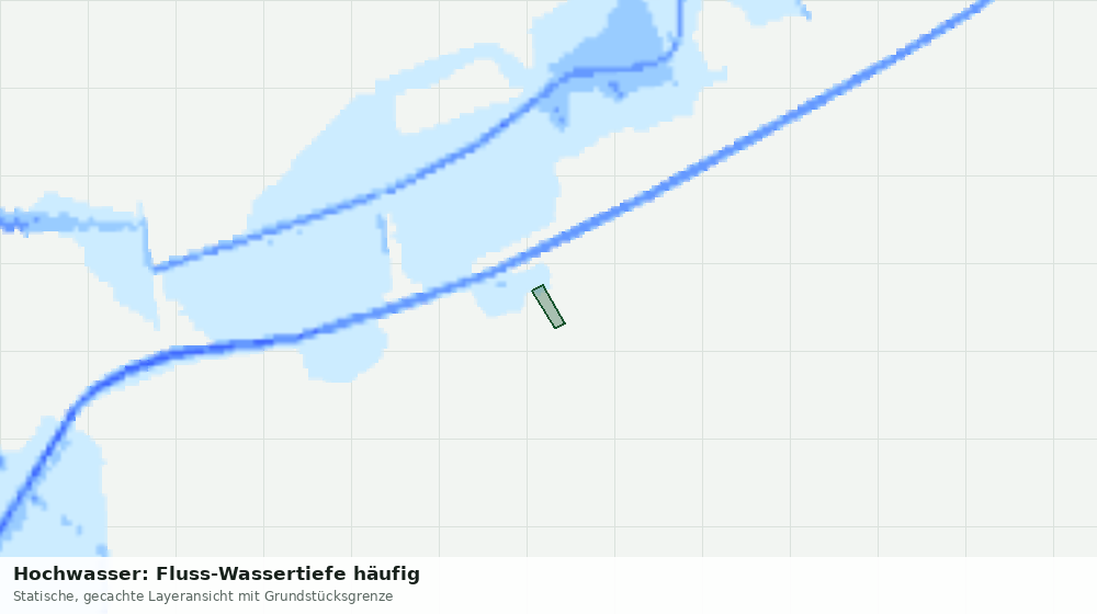 Statische Kartenansicht: Hochwasser: Fluss-Wassertiefe häufig