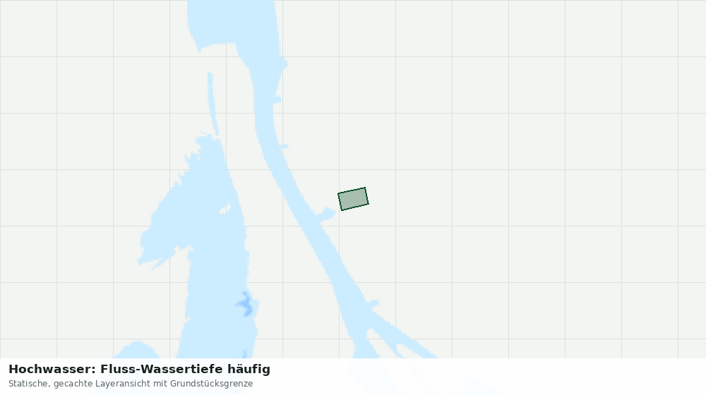 Statische Kartenansicht: Hochwasser: Fluss-Wassertiefe häufig