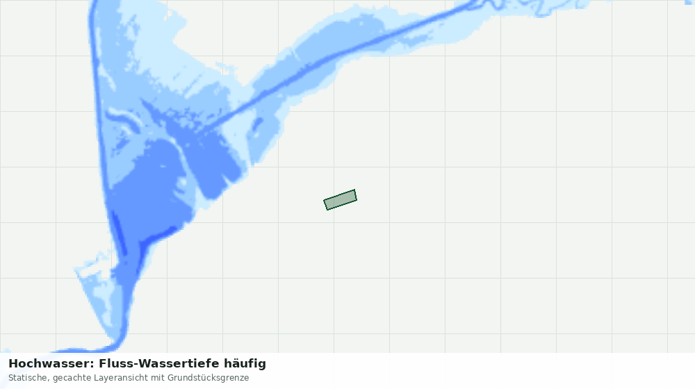 Statische Kartenansicht: Hochwasser: Fluss-Wassertiefe häufig