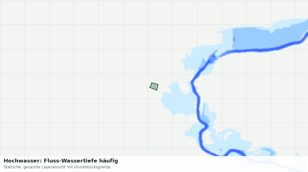Statische Kartenansicht: Hochwasser: Fluss-Wassertiefe häufig
