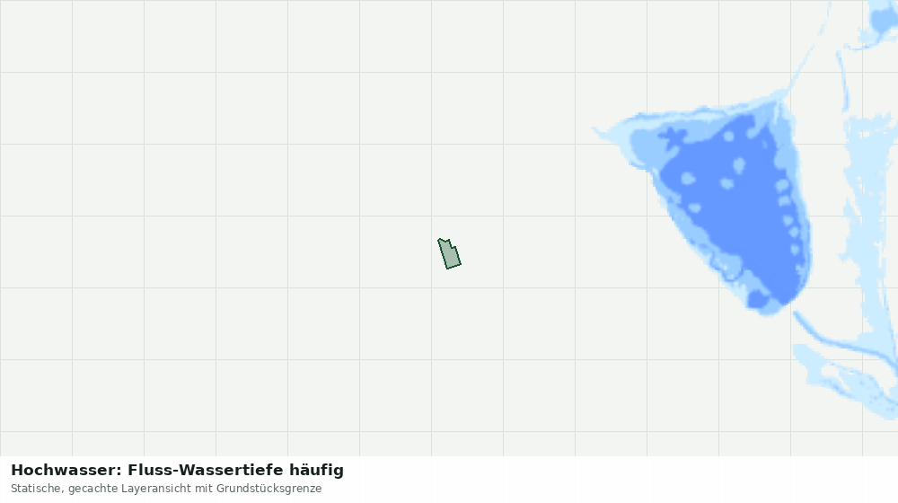Statische Kartenansicht: Hochwasser: Fluss-Wassertiefe häufig