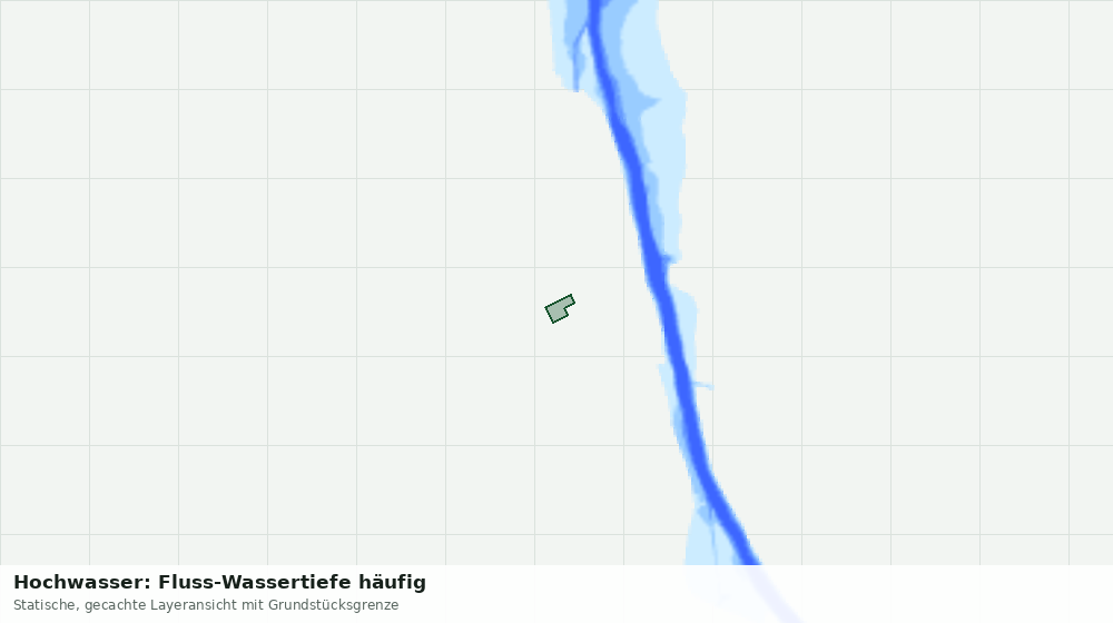 Statische Kartenansicht: Hochwasser: Fluss-Wassertiefe häufig
