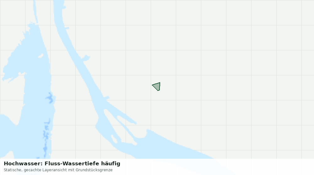 Statische Kartenansicht: Hochwasser: Fluss-Wassertiefe häufig