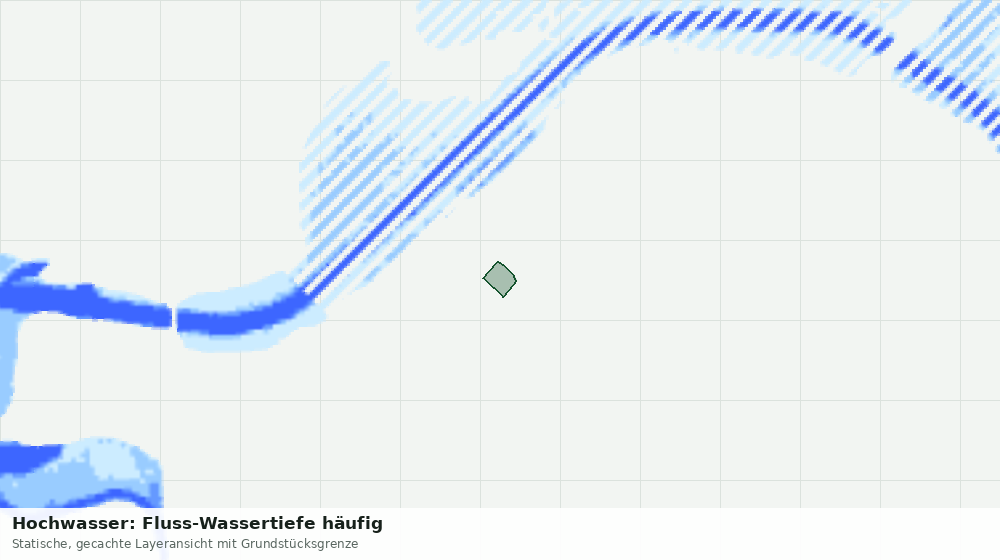 Statische Kartenansicht: Hochwasser: Fluss-Wassertiefe häufig