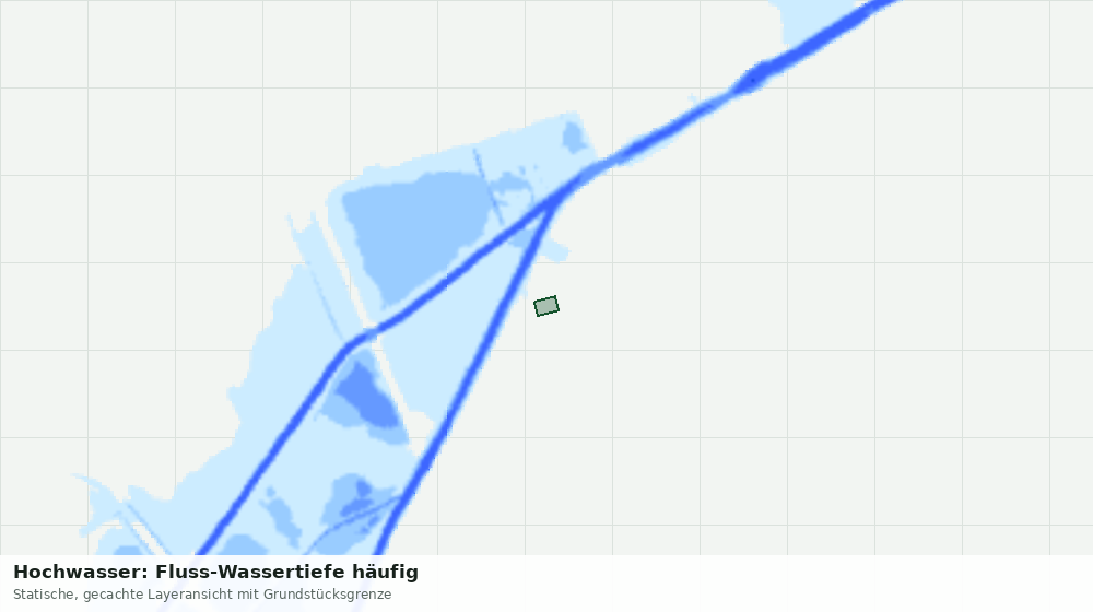Statische Kartenansicht: Hochwasser: Fluss-Wassertiefe häufig