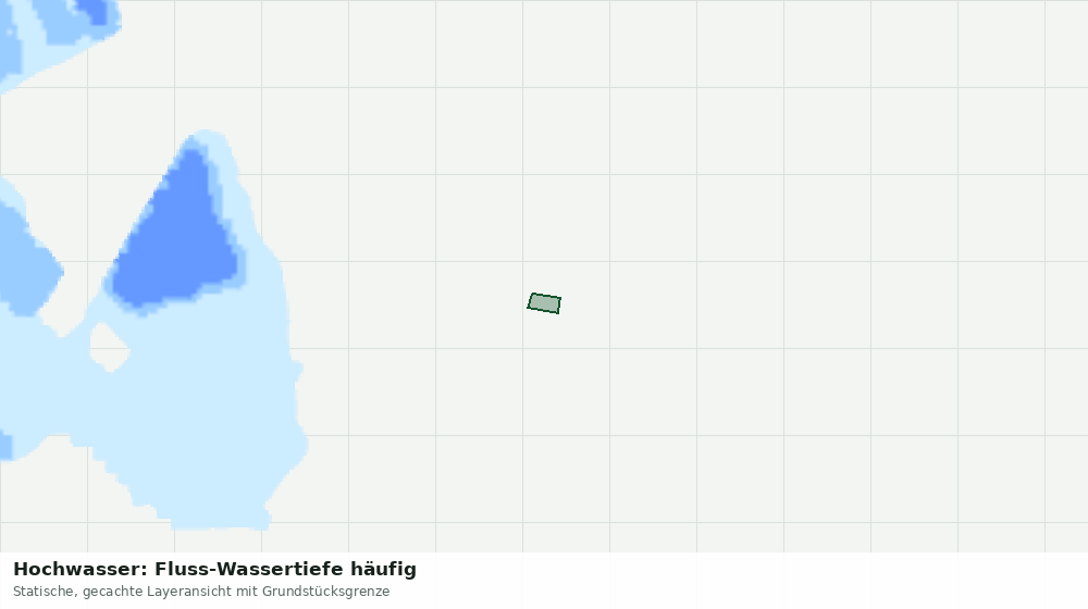 Statische Kartenansicht: Hochwasser: Fluss-Wassertiefe häufig