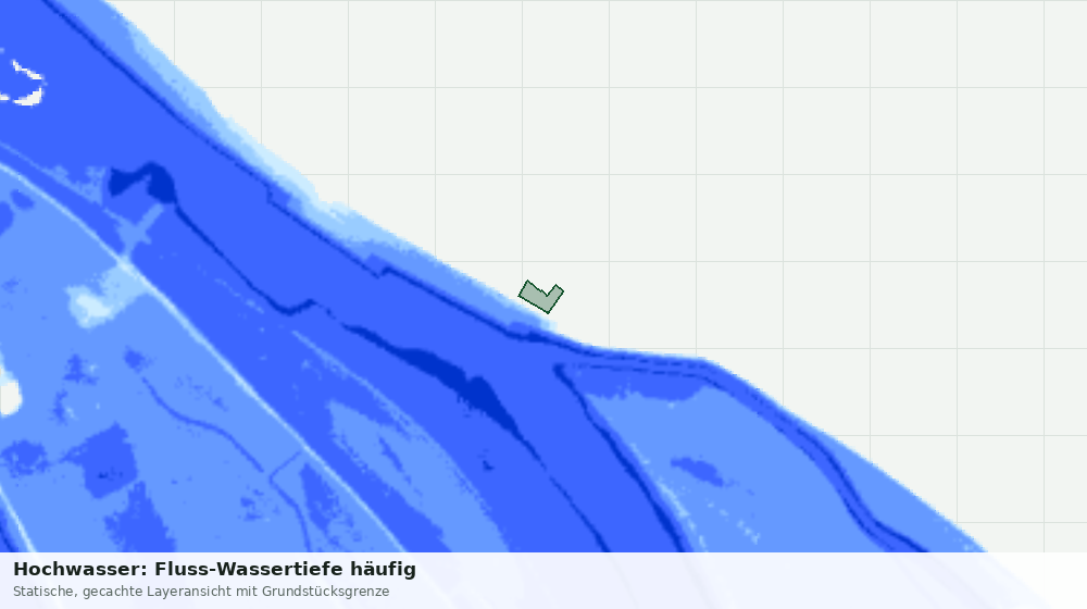 Statische Kartenansicht: Hochwasser: Fluss-Wassertiefe häufig