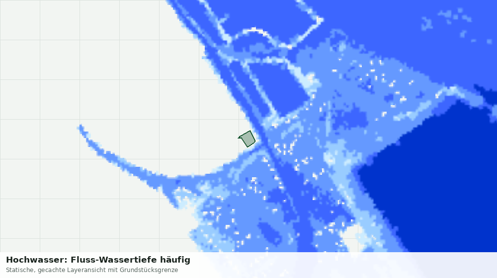 Statische Kartenansicht: Hochwasser: Fluss-Wassertiefe häufig