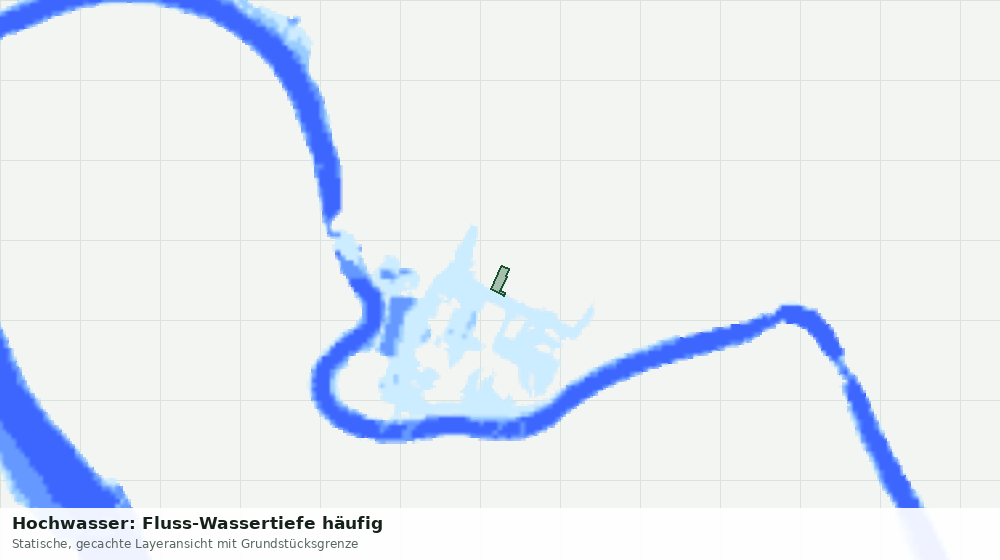 Statische Kartenansicht: Hochwasser: Fluss-Wassertiefe häufig