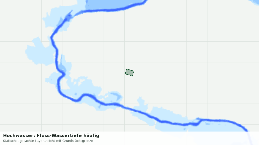 Statische Kartenansicht: Hochwasser: Fluss-Wassertiefe häufig