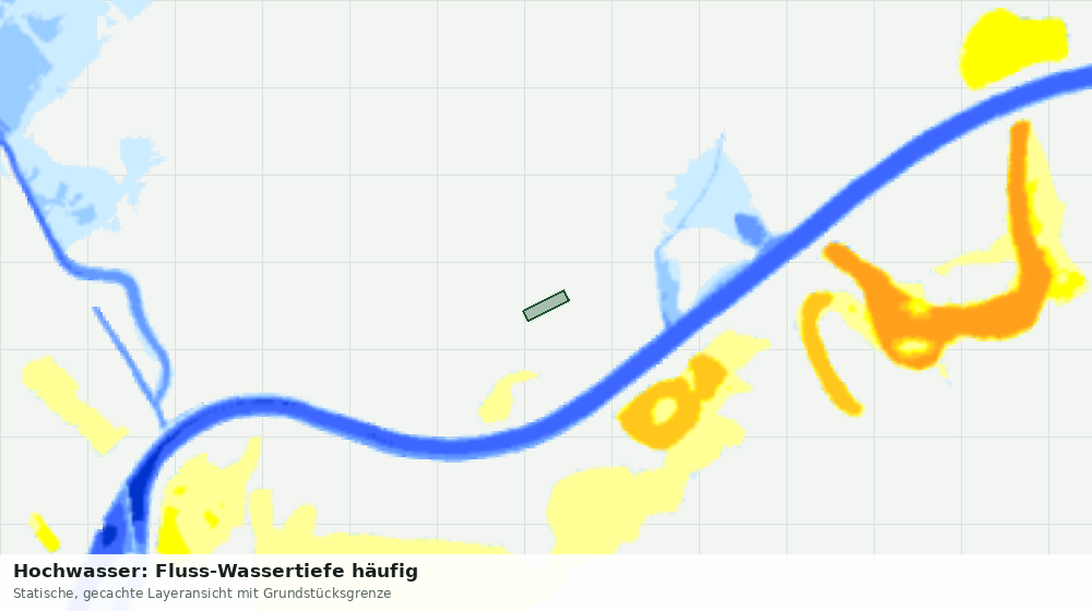 Statische Kartenansicht: Hochwasser: Fluss-Wassertiefe häufig