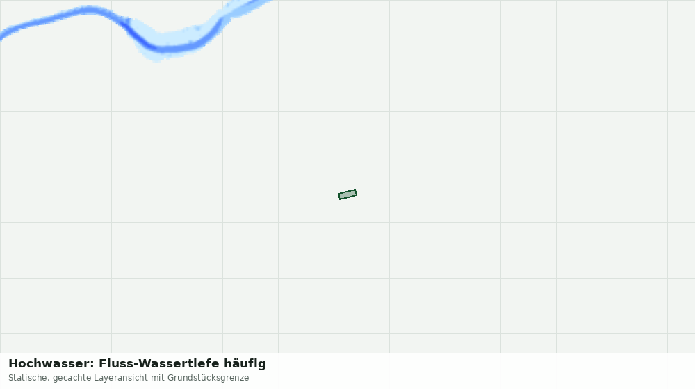 Statische Kartenansicht: Hochwasser: Fluss-Wassertiefe häufig
