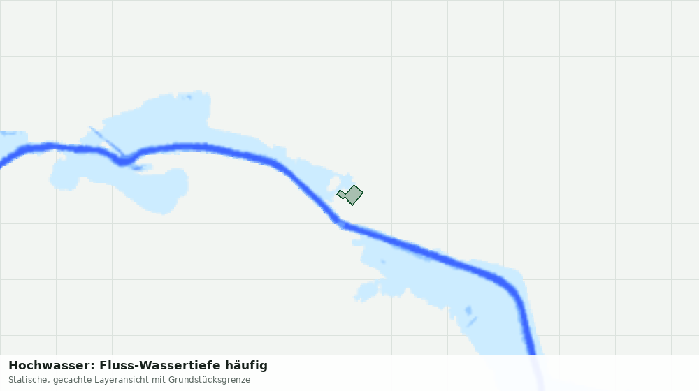Statische Kartenansicht: Hochwasser: Fluss-Wassertiefe häufig