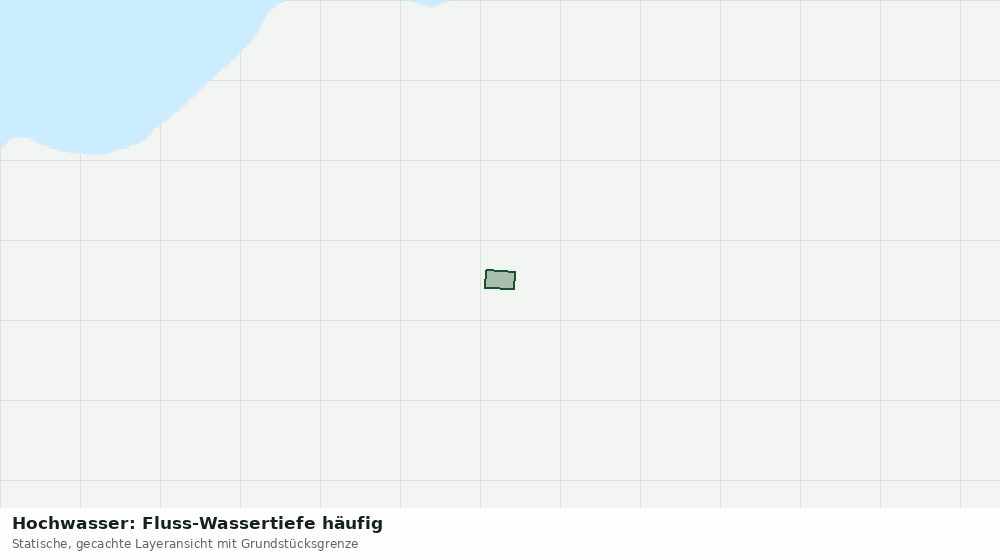 Statische Kartenansicht: Hochwasser: Fluss-Wassertiefe häufig