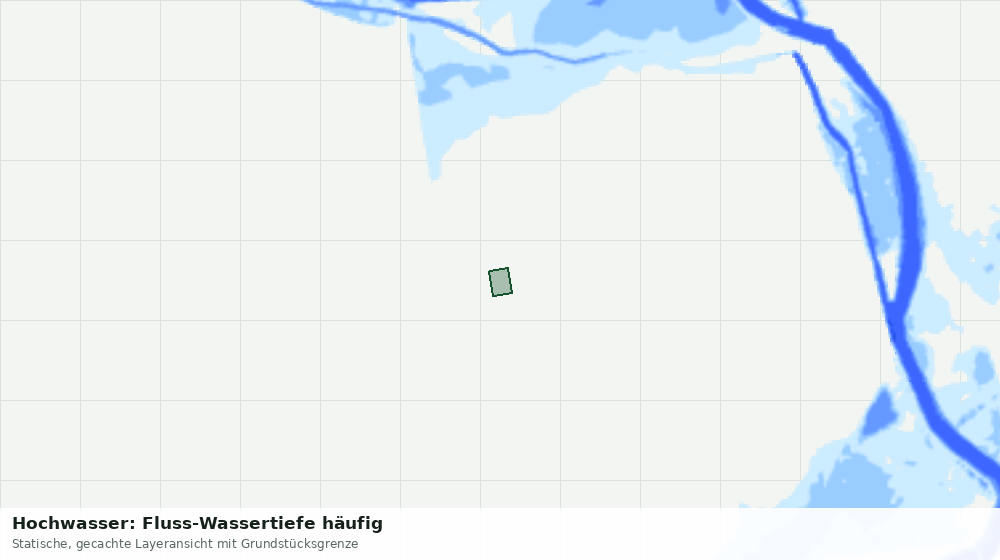 Statische Kartenansicht: Hochwasser: Fluss-Wassertiefe häufig