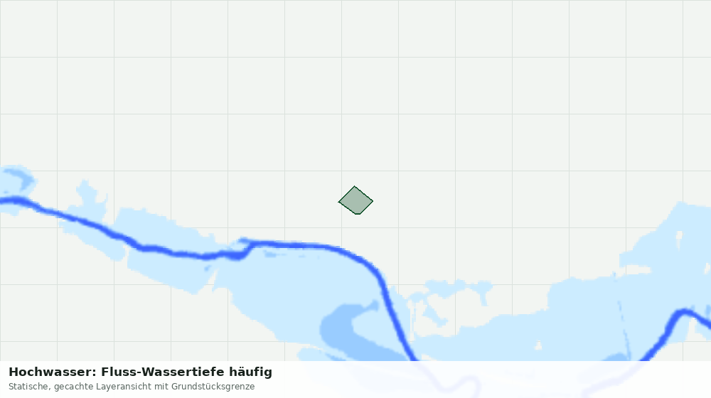 Statische Kartenansicht: Hochwasser: Fluss-Wassertiefe häufig