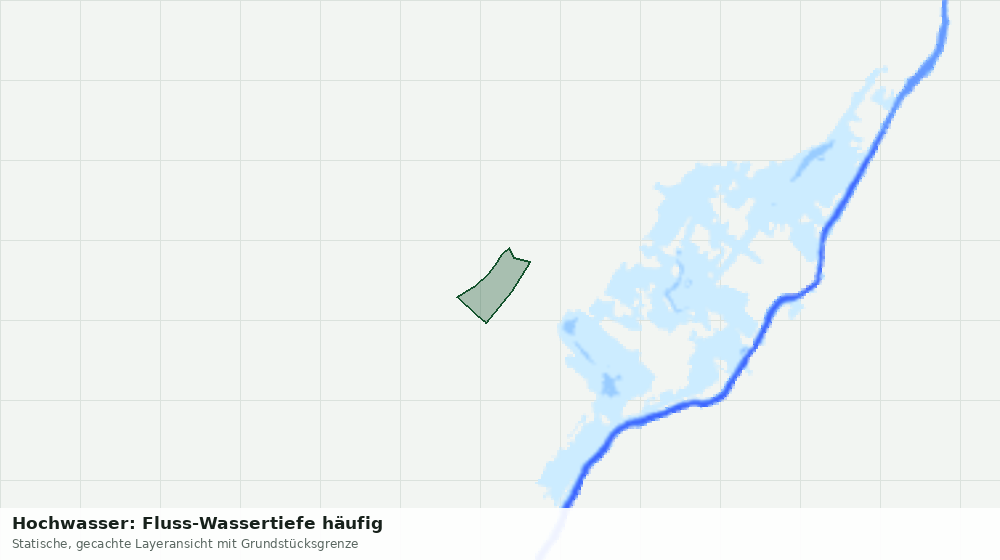 Statische Kartenansicht: Hochwasser: Fluss-Wassertiefe häufig