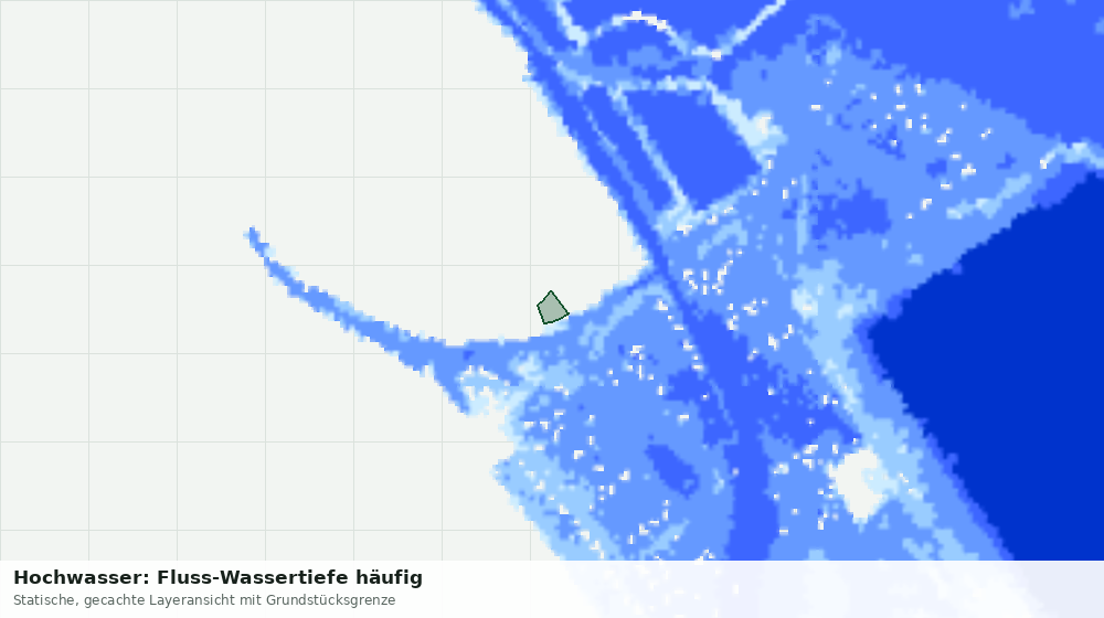 Statische Kartenansicht: Hochwasser: Fluss-Wassertiefe häufig