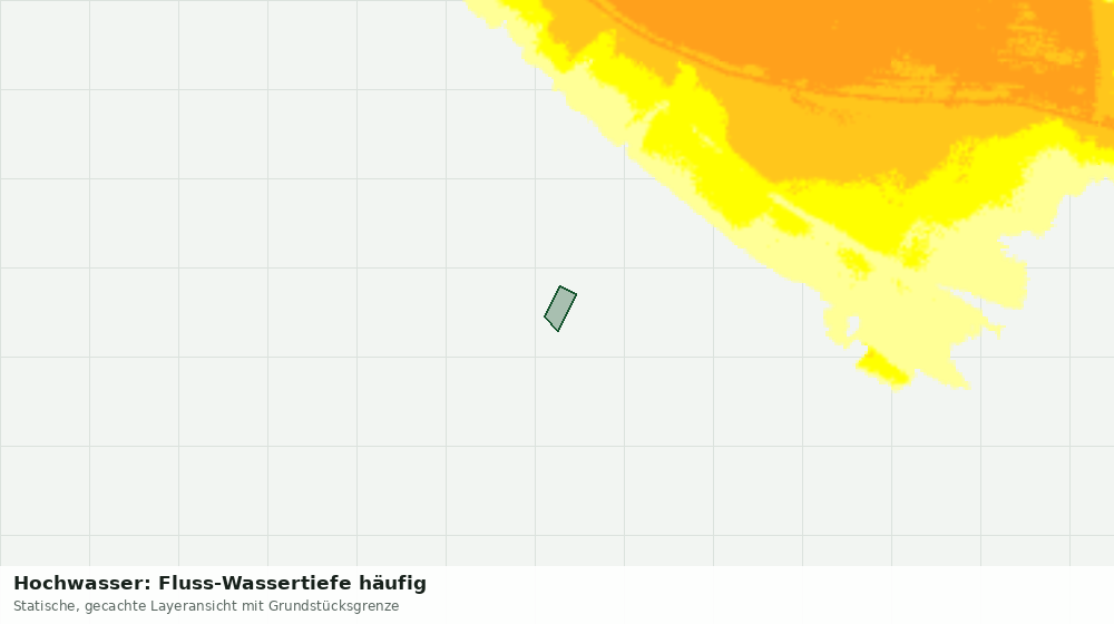 Statische Kartenansicht: Hochwasser: Fluss-Wassertiefe häufig